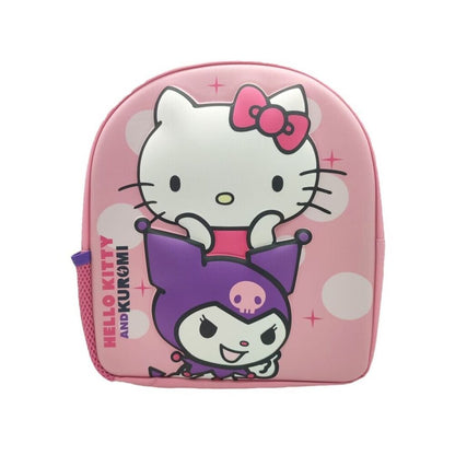 Mochila 3D Kuromi & Hello Kitty 30cm SANRIO