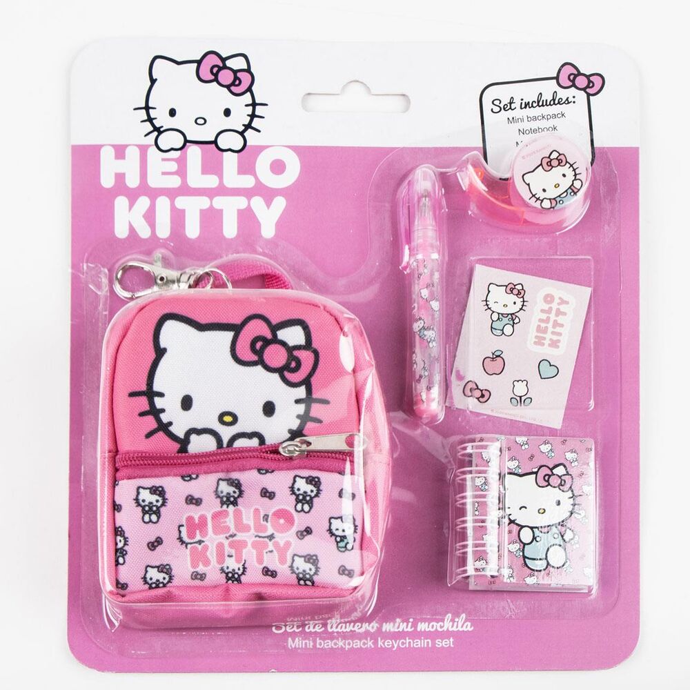 Set papeleria Mini Mochila Hello Kitty CERDÁ