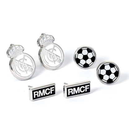Set 3 Pares de pendientes Real Madrid THE CARAT SHOP