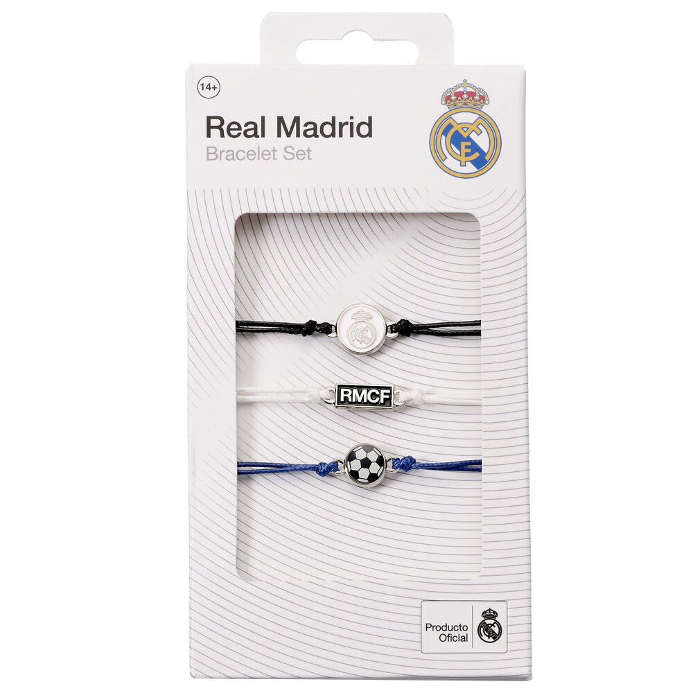 Set 3 Pulseras Amistad Real Madrid THE CARAT SHOP