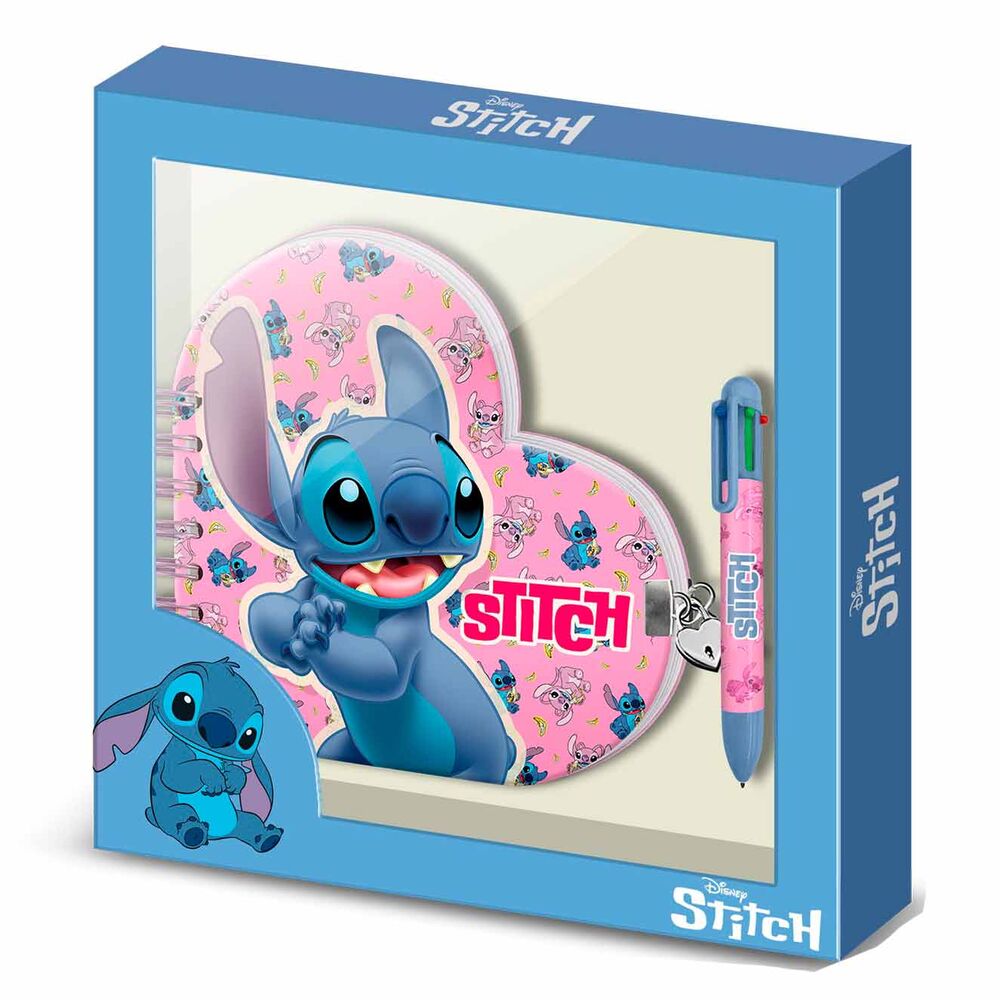 Diario + Boligrafo Stitch Disney KARACTERMANIA