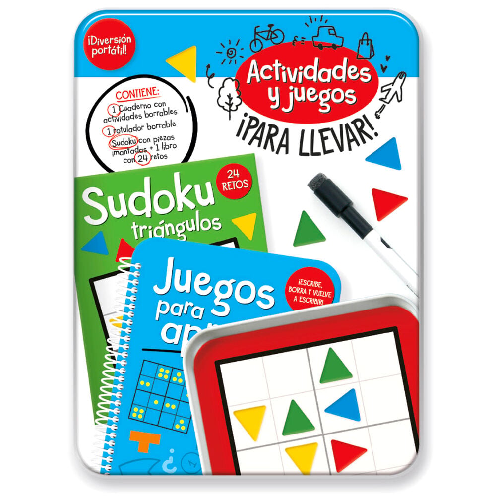 Kit Actividades Portatil Retos de Ingenio español PLAYTIME