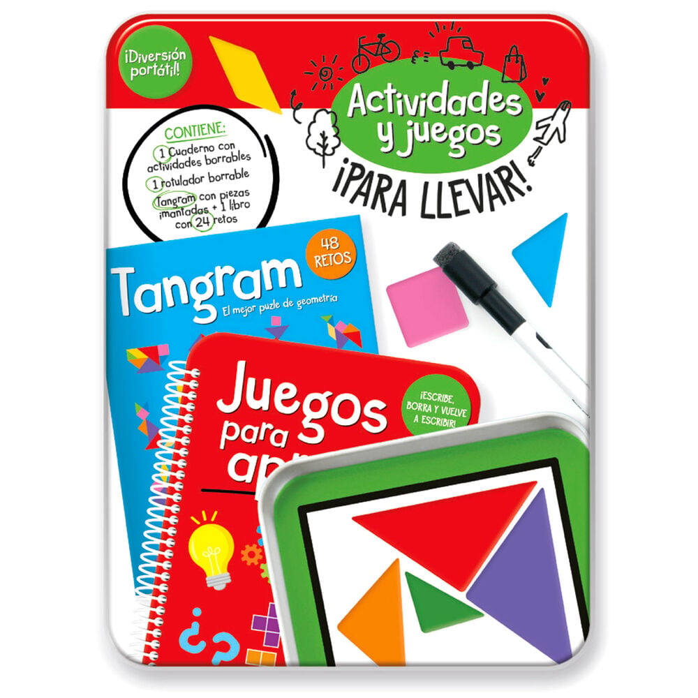 Kit Actividades Portatil Tangram español PLAYTIME