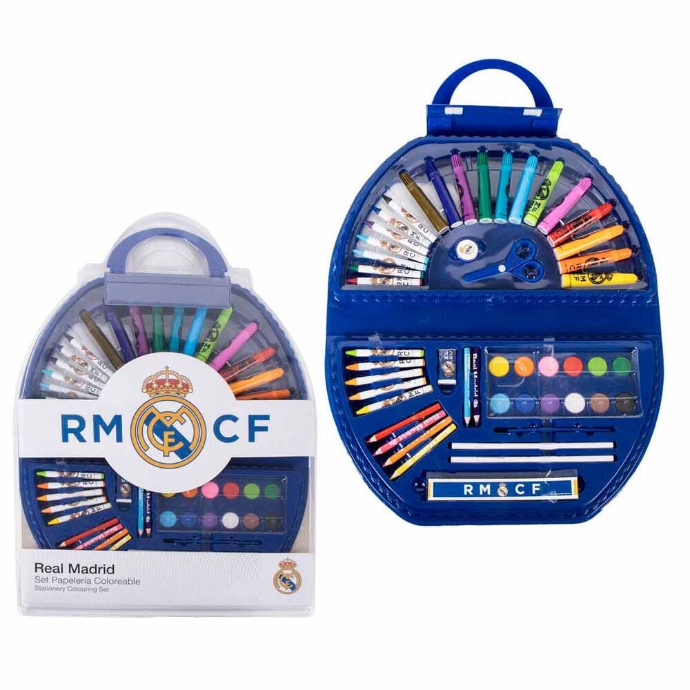 Set papeleria coloreable Real Madrid 50pzs CERDÁ