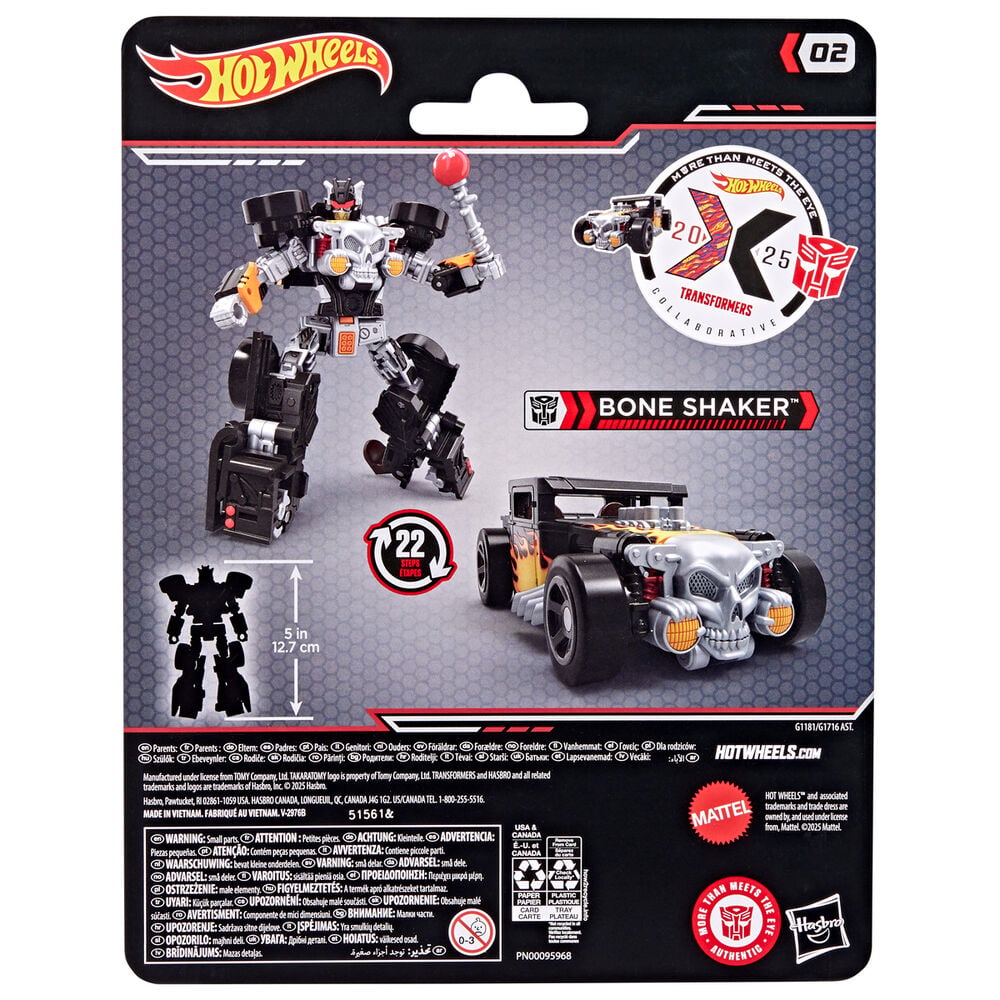 Coche Bone Shaker Transformers Hot Wheels HASBRO