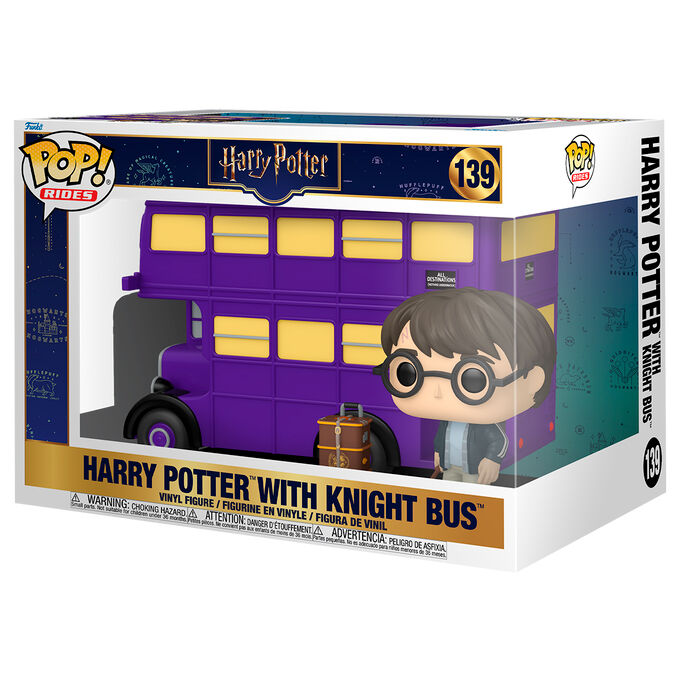 Figura POP Rides Super Deluxe Harry Potter - Harry Potter with Knight Bus FUNKO