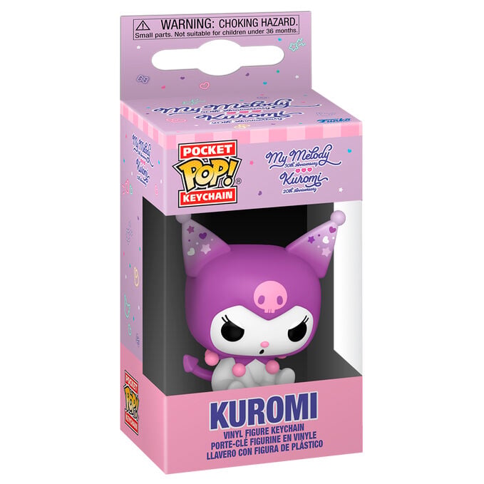 Llavero Pocket POP Hello Kitty 20th Anniversary Kuromi Grumpy FUNKO