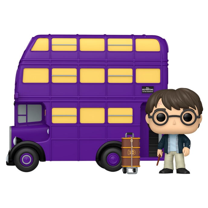 Figura POP Rides Super Deluxe Harry Potter - Harry Potter with Knight Bus FUNKO