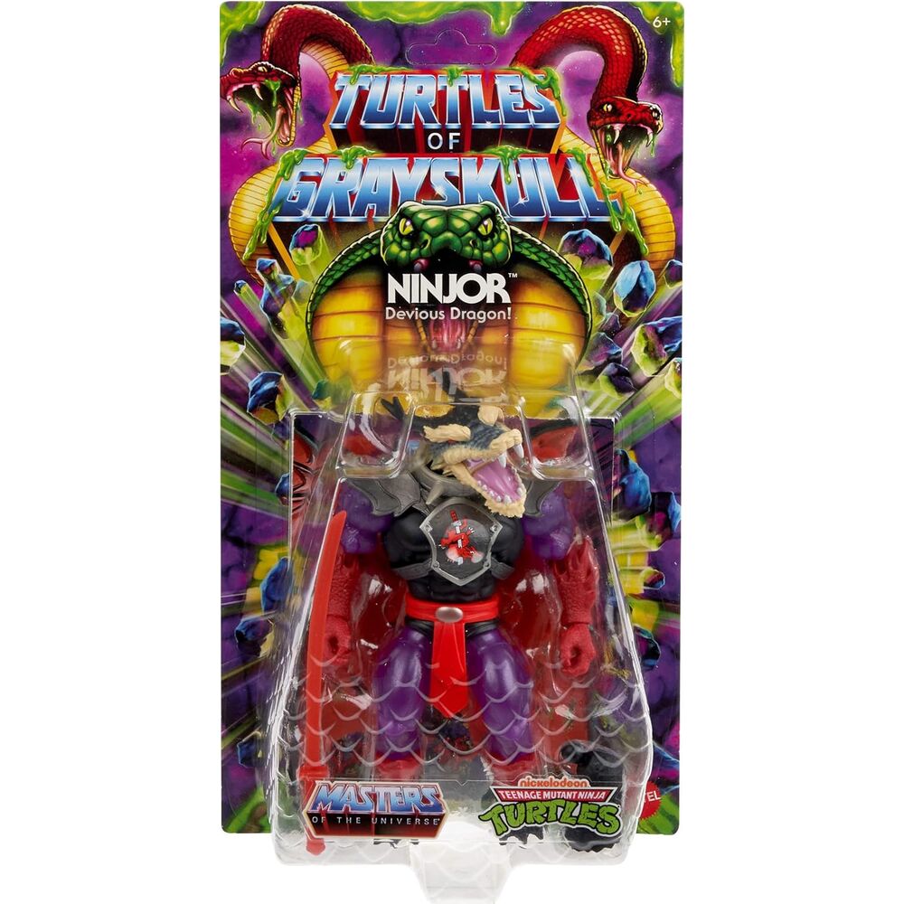 Figura Mutated Ninjor Turtles of Grayskull Masters of the Universe 14cm MATTEL
