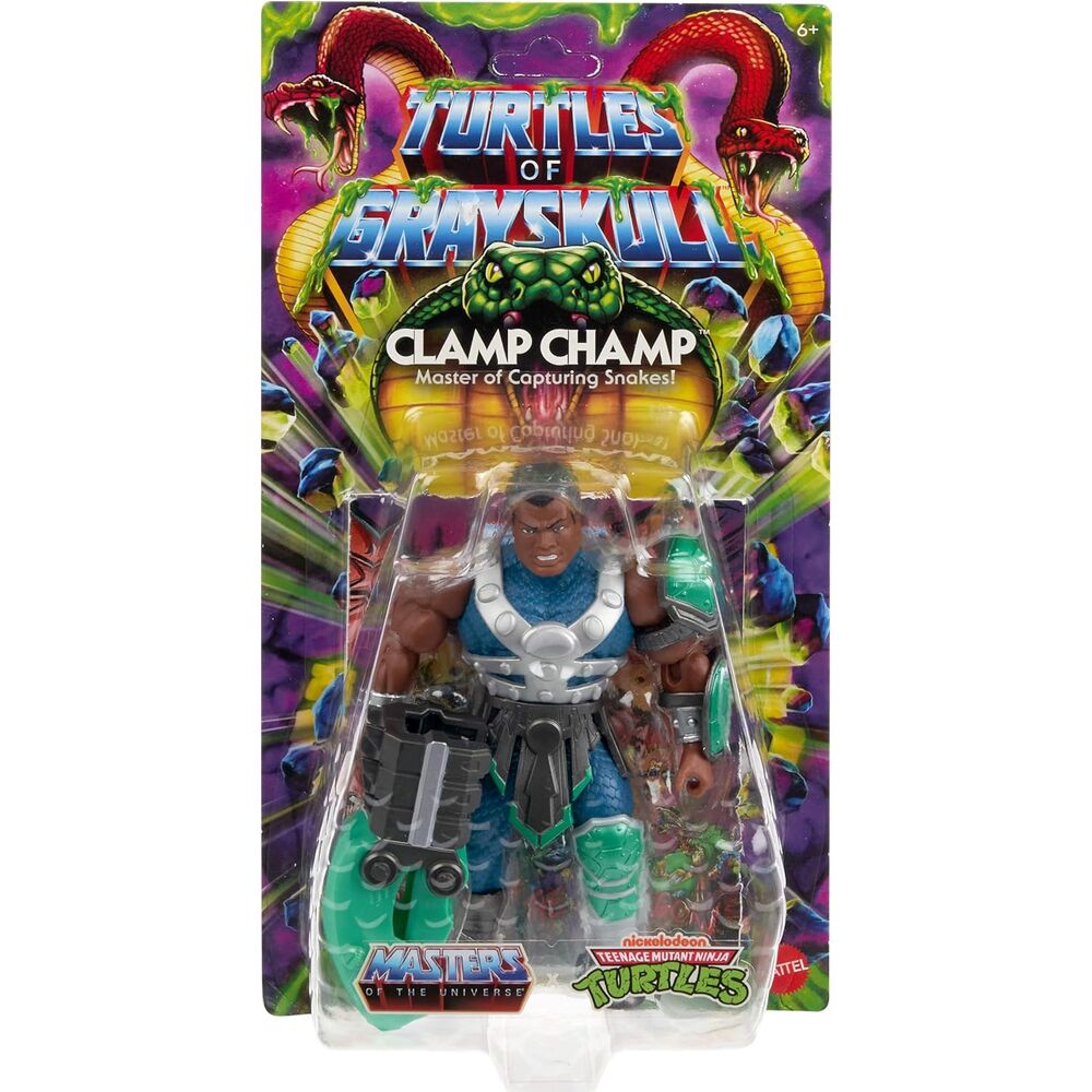 Figura Clamp Champ Turtles of Grayskull Masters of the Universe 14cm MATTEL