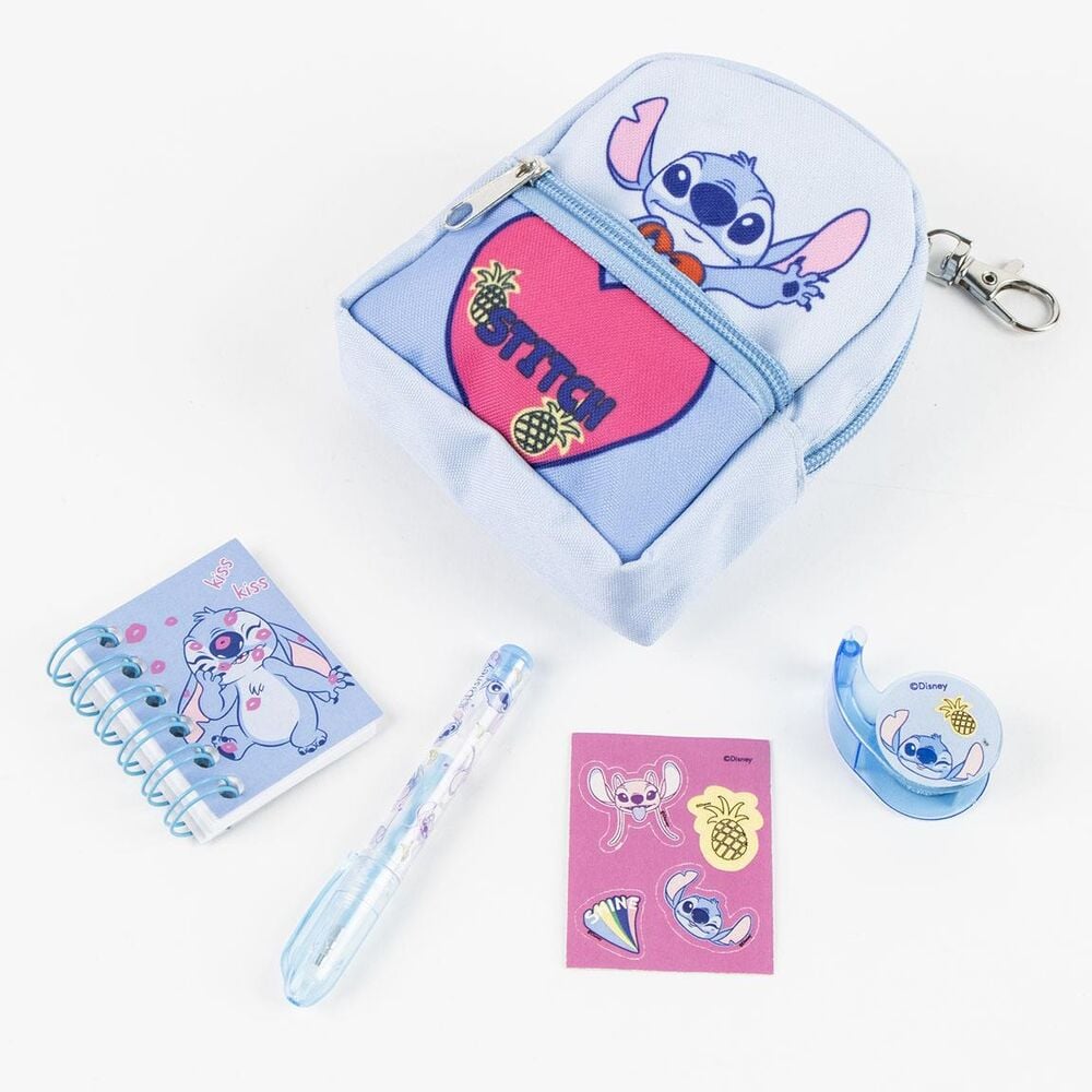 Set papeleria Mini Mochila Stitch Disney CERDÁ