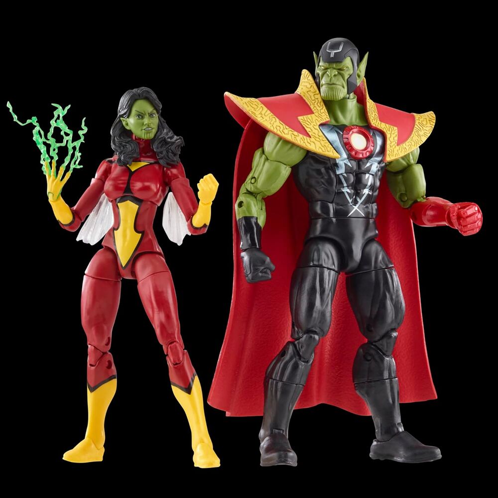 Figuras Skrull Queen & Super Skrull Beyond Earth Mightiest Los Vengadores Avengers Marvel 15cm HASBRO