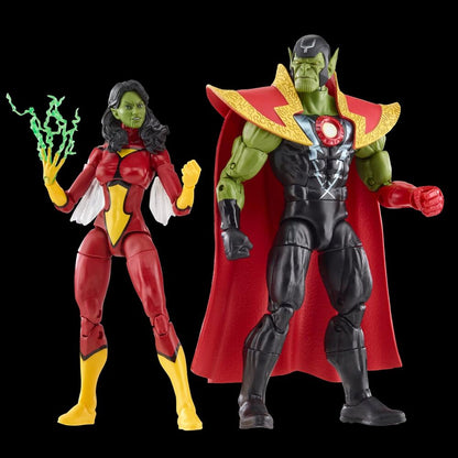 Figuras Skrull Queen & Super Skrull Beyond Earth Mightiest Los Vengadores Avengers Marvel 15cm HASBRO