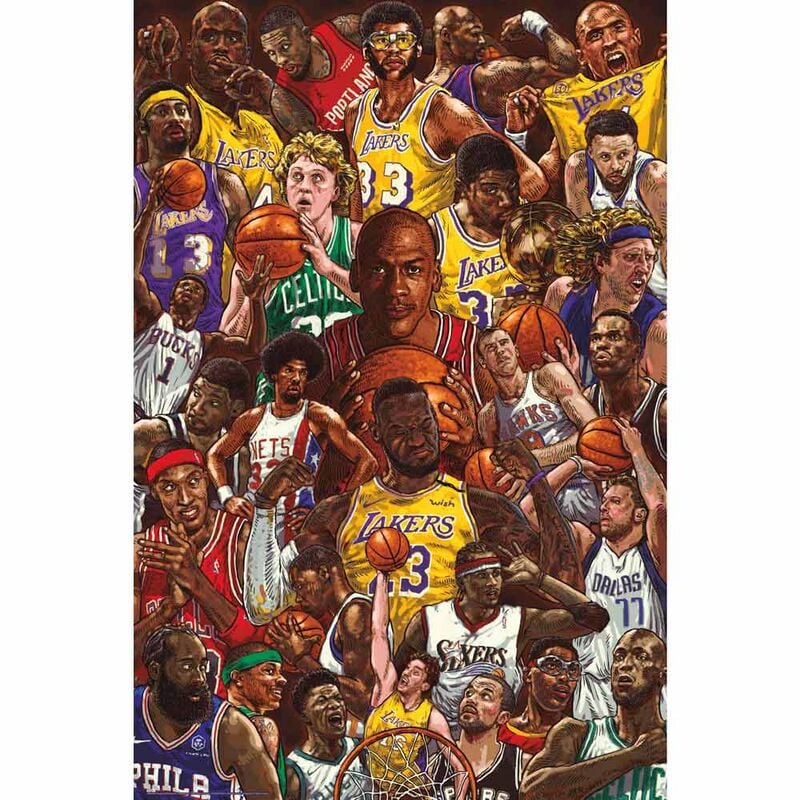 Poster Estrellas del Baloncesto ERIK