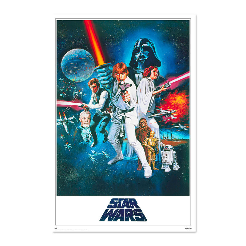 Poster Una Nueva Esperanza Episodio IV Star Wars ERIK