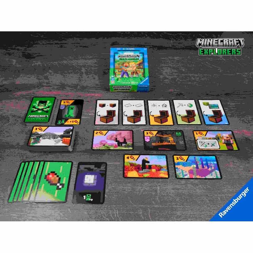 Juego cartas Explorers Minecraft español RAVENSBURGER
