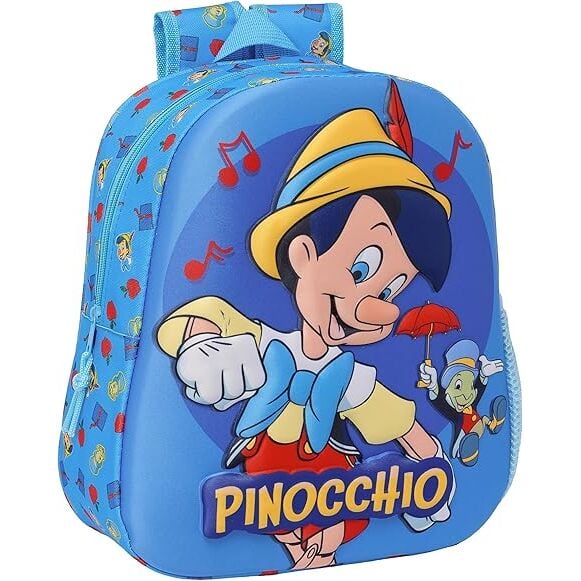Mochila 3D Pinocho Disney 33cm SAFTA