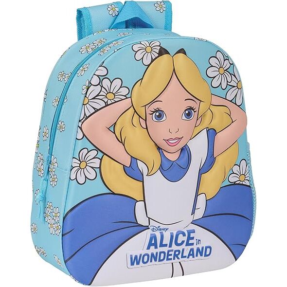 Mochila 3D Alicia en el Pais de las Maravillas Disney 33cm SAFTA
