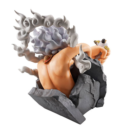 Figura Ichibansho Monkey D Luffy Gear 5 vs Borsalino Burst of Energy One Piece 22cm BANPRESTO