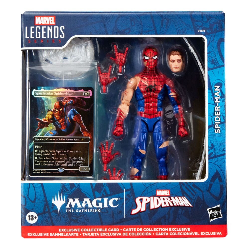 Figura Spider-Man Magic The Gathering Spiderman Marvel 15cm HASBRO