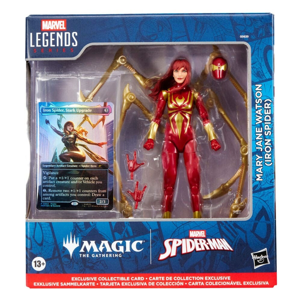 Figura Mary Jane Watson Iron Spider Magic The Gathering Spider-Man Marvel 15cm HASBRO
