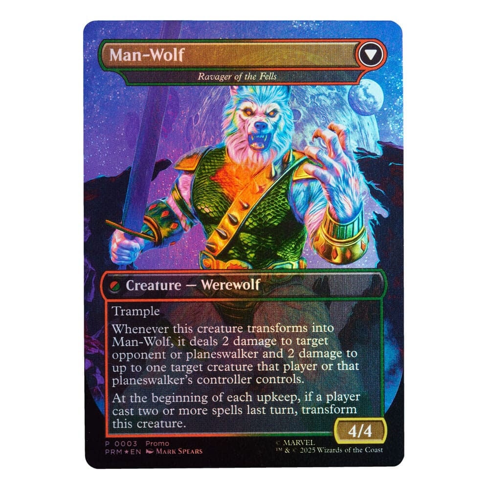 Figura Man-Wolf Magic The Gathering Spider-Man Marvel 15cm HASBRO