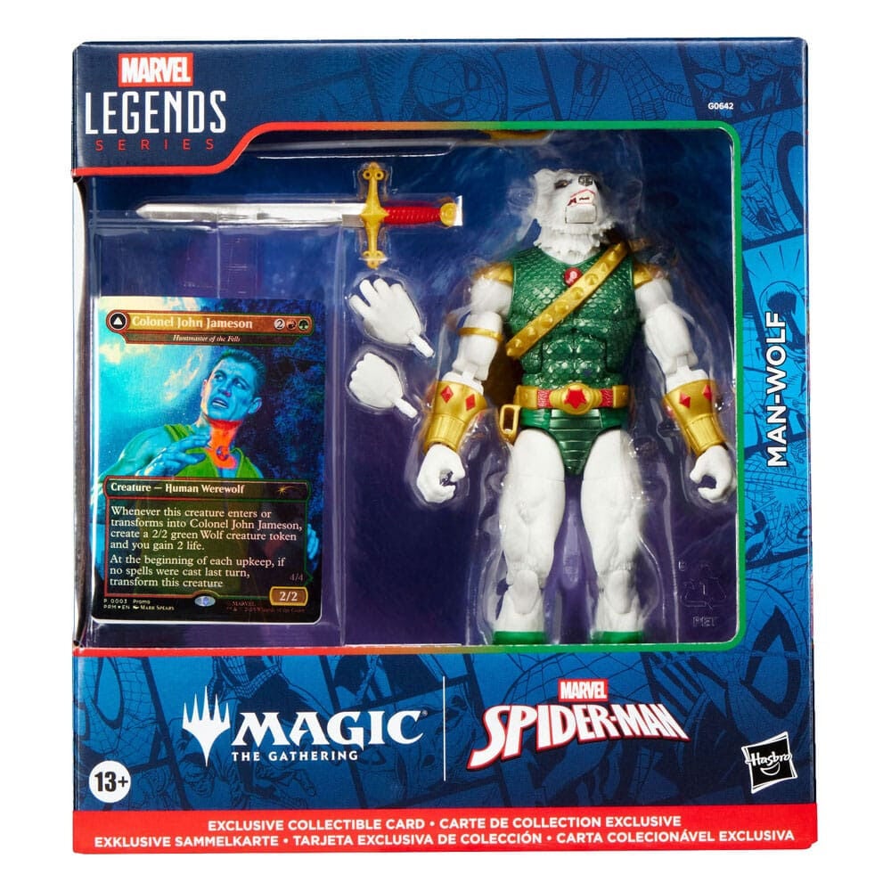 Figura Man-Wolf Magic The Gathering Spider-Man Marvel 15cm HASBRO