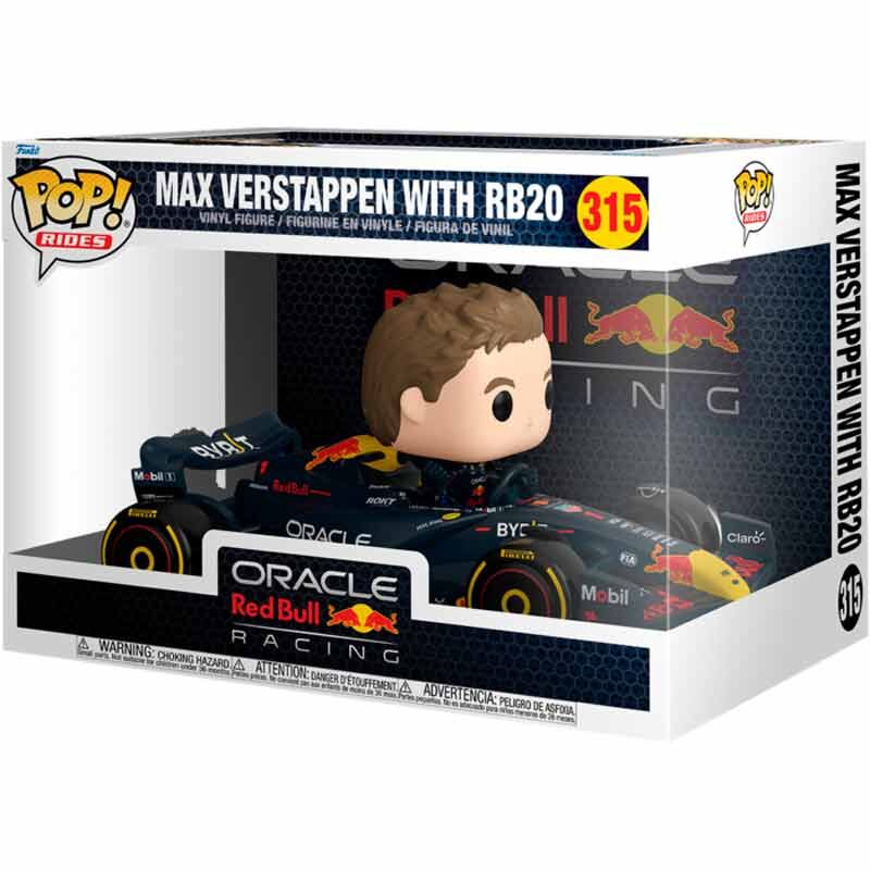 Figura POP Rides Super Deluxe Racing Oracle Red Bull Max Verstappen with RB20 FUNKO