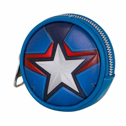 Monedero Coura Capitan America Marvel KARACTERMANIA