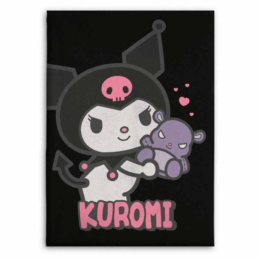 Manta franela Kuromi Hello Kitty 110x150cm SANRIO