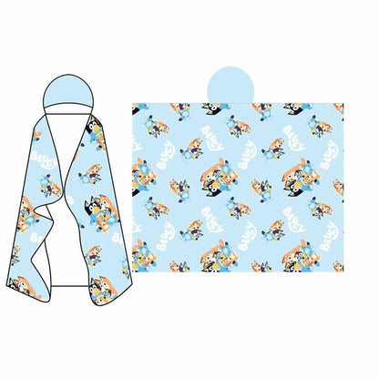 Manta coralina capucha Bluey 120x150cm MOOSE