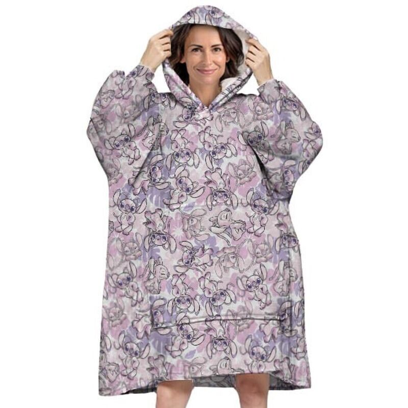 Bata sudadera oversize Angel Stitch Disney adulto DISNEY