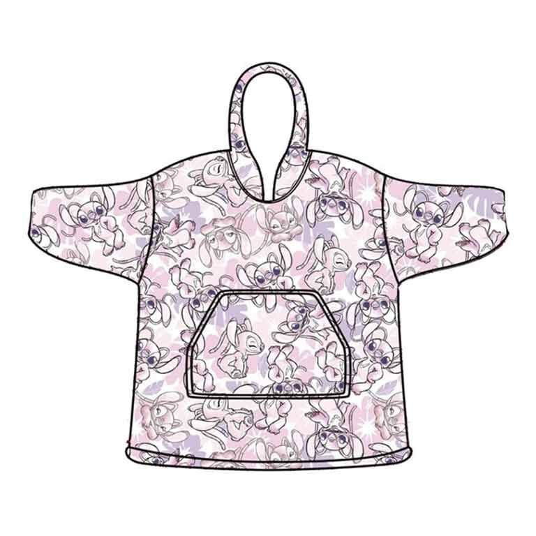 Bata sudadera oversize Angel Stitch Disney infantil DISNEY