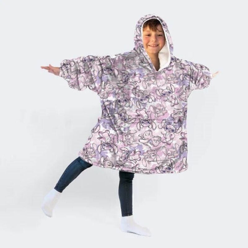 Bata sudadera oversize Angel Stitch Disney infantil DISNEY