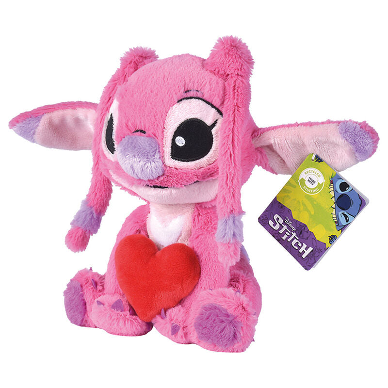 Peluche corazon Angel Stitch Disney 25cm SIMBA