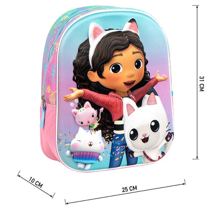 Mochila 3D La Casa de Muñecas de Gabby 31cm CERDÁ