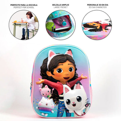 Mochila 3D La Casa de Muñecas de Gabby 31cm CERDÁ