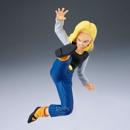 Set 2 figures Android 18 & Mr. Satan Match Makers Dragon Ball Z 11-8cm BANPRESTO