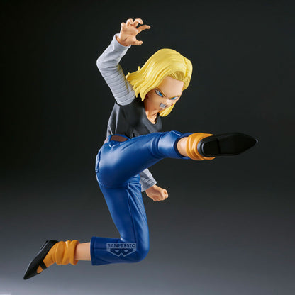 Set 2 figures Android 18 & Mr. Satan Match Makers Dragon Ball Z 11-8cm BANPRESTO