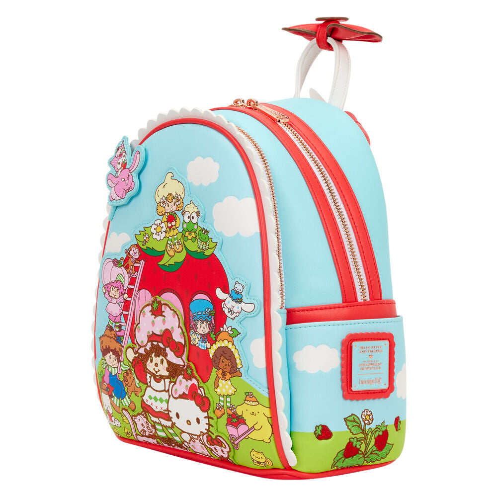 Mochila Shortcake Scented Hello Kitty & Friends x Strawberry Loungefly 26cm LOUNGEFLY