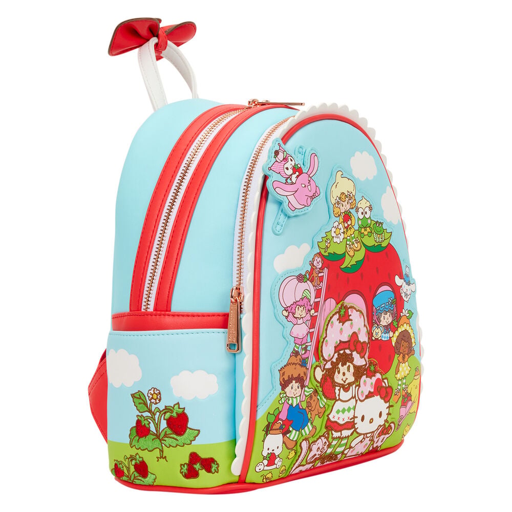 Mochila Shortcake Scented Hello Kitty & Friends x Strawberry Loungefly 26cm LOUNGEFLY