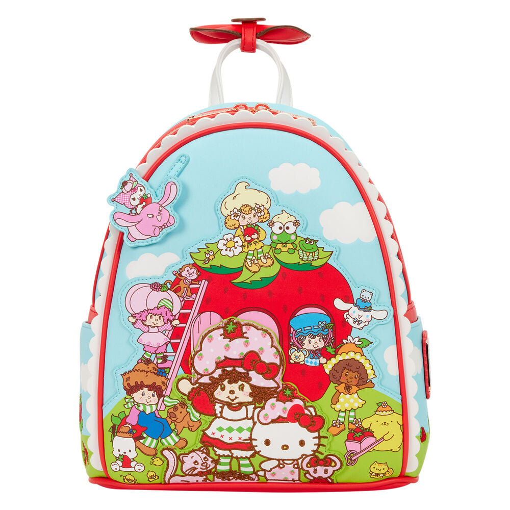 Mochila Shortcake Scented Hello Kitty & Friends x Strawberry Loungefly 26cm LOUNGEFLY