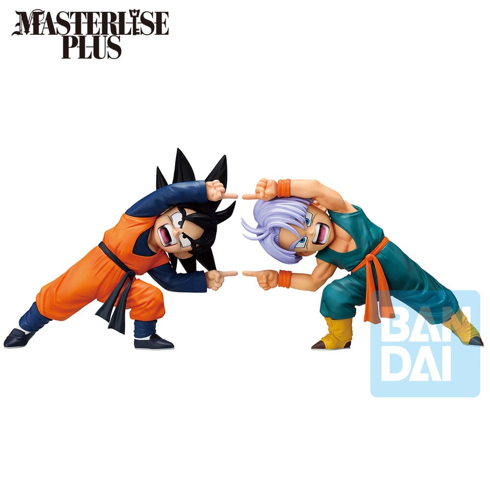 Set 2 Figuras Ichibansho Masterlise Son Goten & Trunks Battle of Super Saiyan Dragon Ball Z 9cm BANPRESTO