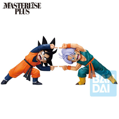 Set 2 Figuras Ichibansho Masterlise Son Goten & Trunks Battle of Super Saiyan Dragon Ball Z 9cm BANPRESTO