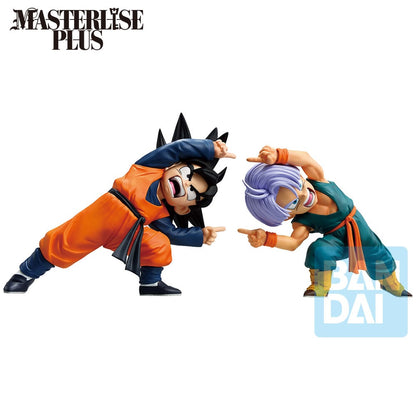Set 2 Figuras Ichibansho Masterlise Son Goten & Trunks Battle of Super Saiyan Dragon Ball Z 9cm BANPRESTO