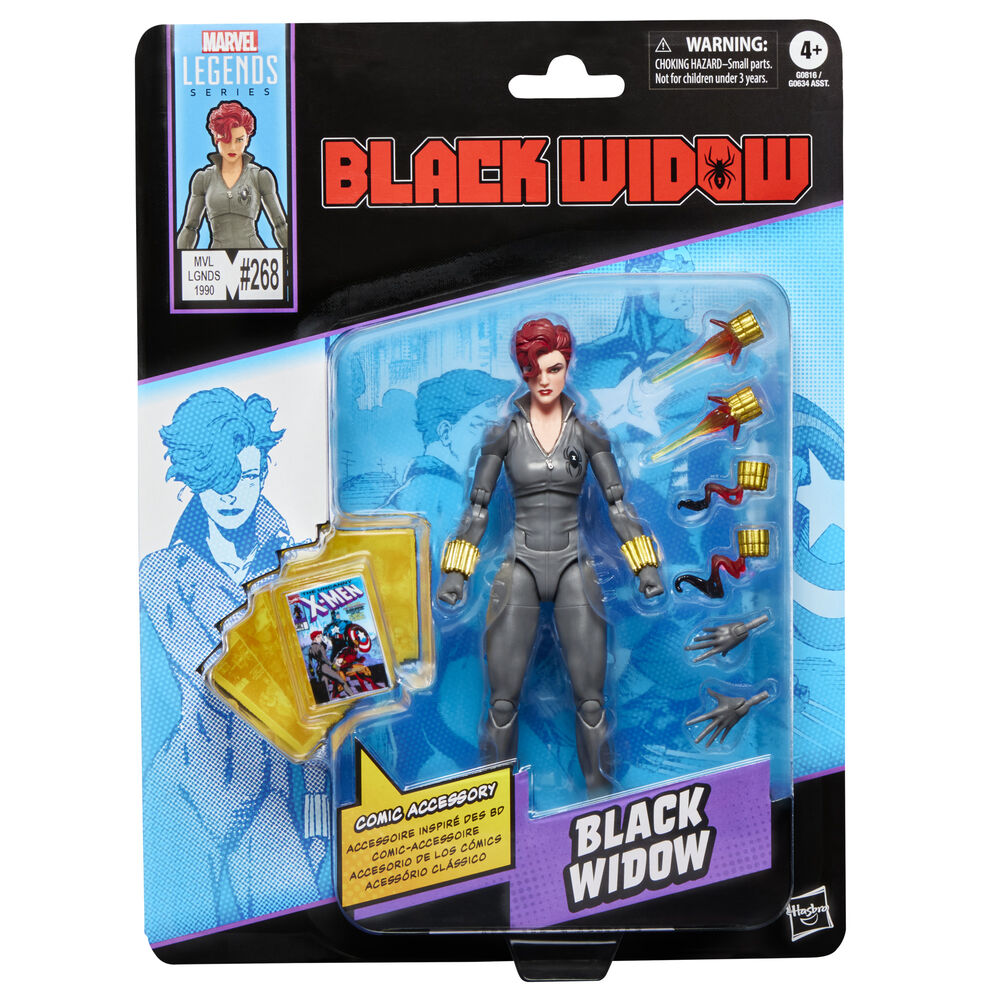 Figura Viuda Negra Black Widow Marvel Legends Series 15cm HASBRO