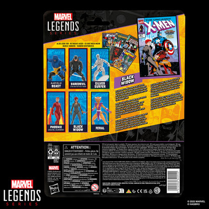 Figura Viuda Negra Black Widow Marvel Legends Series 15cm HASBRO