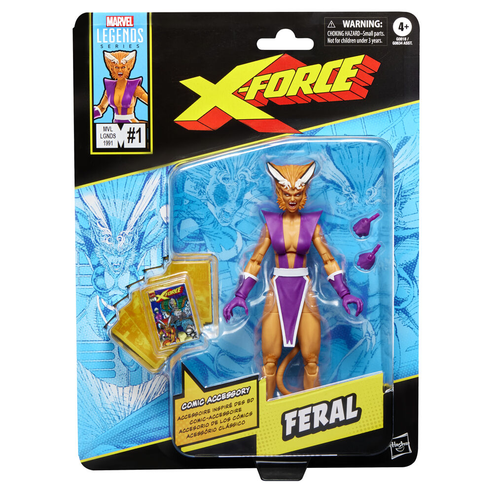 Figura Feral X-Force Marvel Legends Series 15cm HASBRO