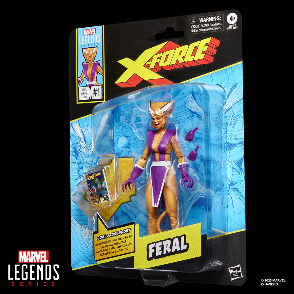 Figura Feral X-Force Marvel Legends Series 15cm HASBRO