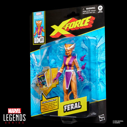 Figura Feral X-Force Marvel Legends Series 15cm HASBRO